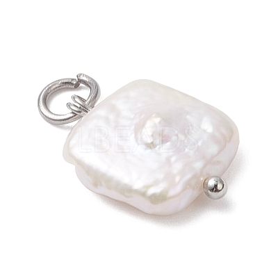 Natural Nucleated Pearl Keshi Pendants PALLOY-JF04626-02-1