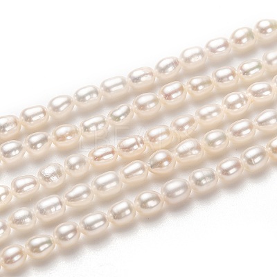 Natural Cultured Freshwater Pearl Beads Strands PEAR-L033-59-1