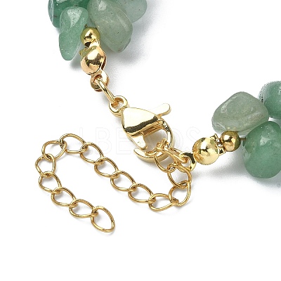 4Pcs 4 Style Natural Mixed Gemstone Chips & Pearl Beaded Bracelets Set BJEW-TA00349-1