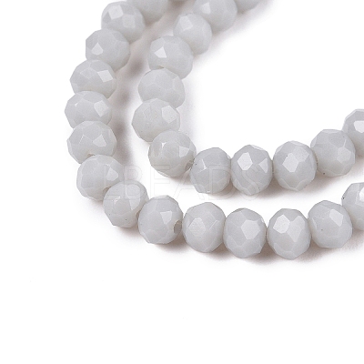 Opaque Solid Color Imitation Jade Glass Beads Strands EGLA-A044-P3mm-D19-1