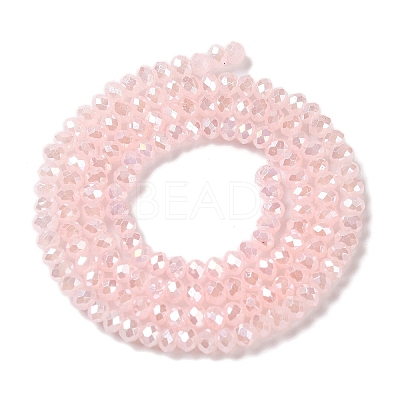 Baking Electroplate Glass Beads Strands DGLA-A039-J4mm-B14-1