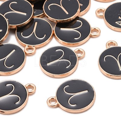 Alloy Enamel Pendants ENAM-S124-01B-08A-1