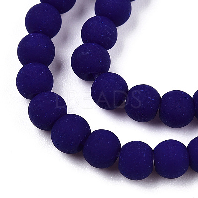 Opaque Glass Beads Strands X-GLAA-T032-P4mm-MD03-1