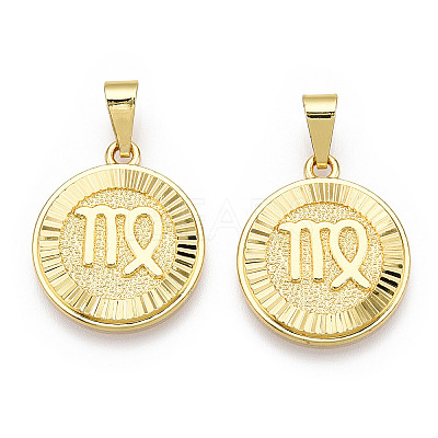 Brass Pendants KK-T070-01G-09-1