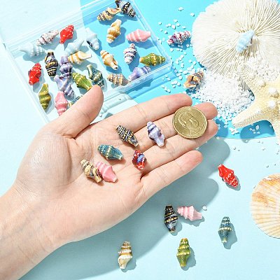 40Pcs 10 Colors Handmade Porcelain Beads PORC-CJ0001-42-1
