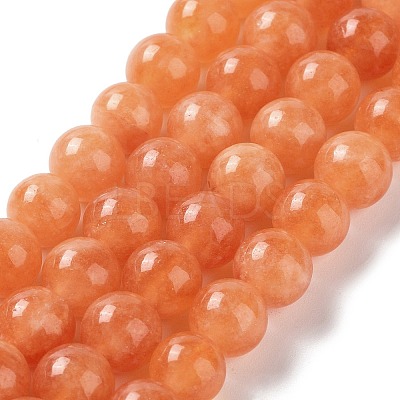Dyed Natural Malaysia Jade Beads Strands G-G021-02B-12-1