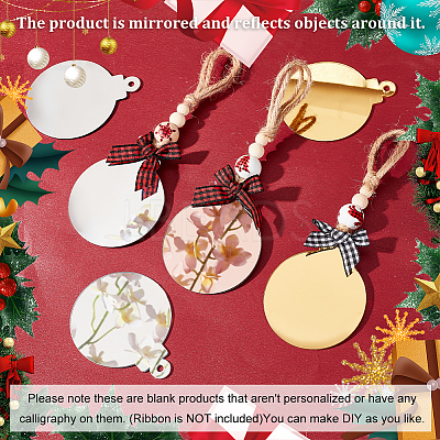 Mirror Acrylic Big Pendants OACR-GA0001-18-1