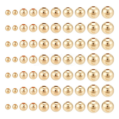 360Pcs 5 Styles Brass Spacer Beads KK-AR0003-33-1