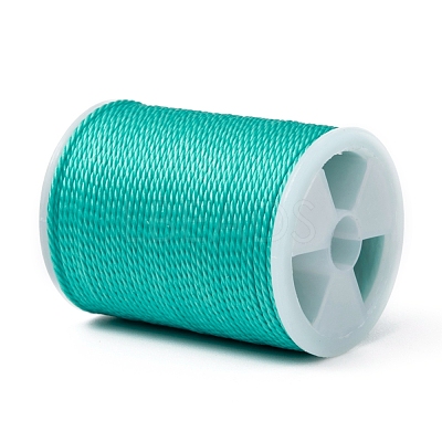 Round Waxed Polyester Cord YC-G006-01-1.0mm-25-1