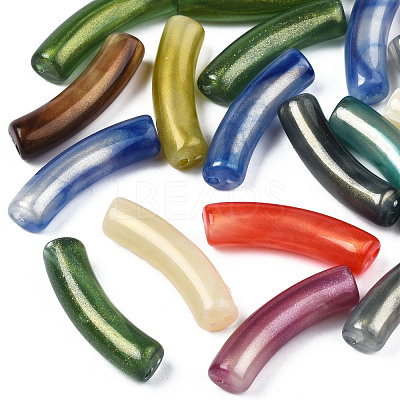 Opaque Acrylic Beads X-MACR-N009-020-1