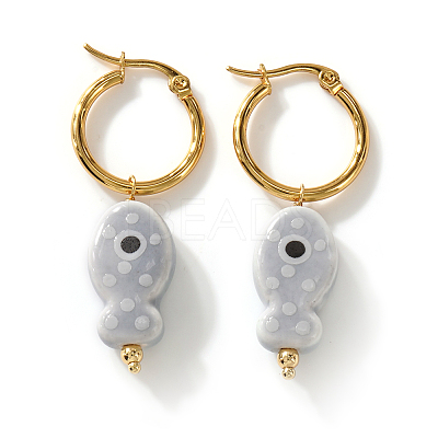 304 Stainless Steel Hoop Earrings for Women AM9100-8-1