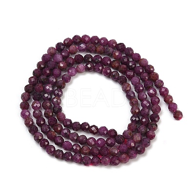 Natural Ruby Beads Strands G-C181-B06-02-1