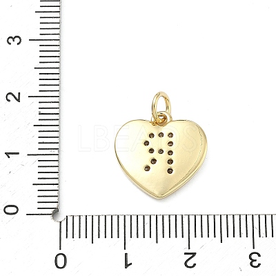 Brass Micro Pave Clear Cubic Zirconia Pendants KK-D229-01G-18-1