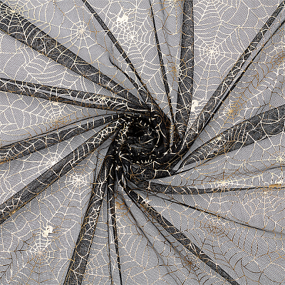 Halloween Spider Web Fabric DIY-WH0410-19B-1