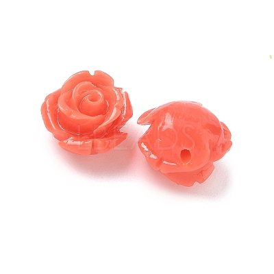 Synthetic Coral Carved Beads CORA-H003-01A-33-1