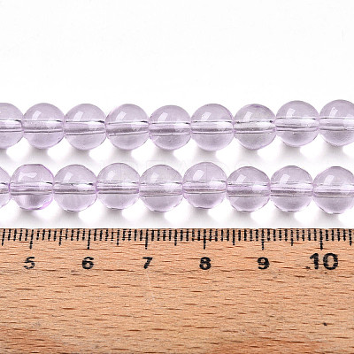 Baking Paint Transparent Glass Beads X1-DGLA-N006-8mm-05-1