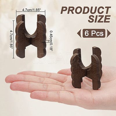 6Pcs Wooden Plant Support DIY-NB0012-76C-1