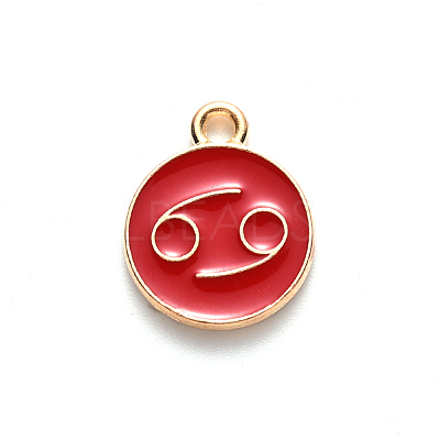 Alloy Enamel Pendants LS-ENAM-S124-01A-07D-1