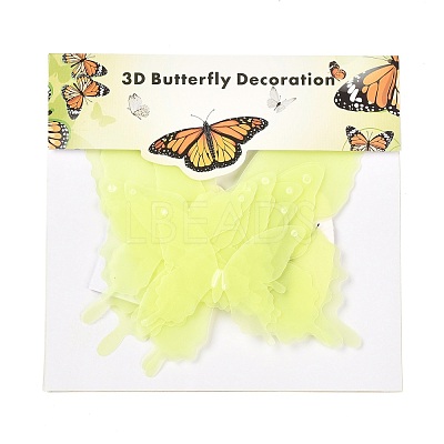 3D Plastic Luminous Wall Stickers DIY-F077-05G-1