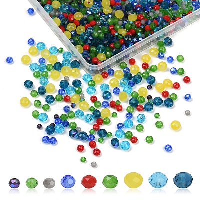 1050Pcs 10 Styles Glass Beads GLAA-YW0004-19B-1