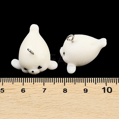 Marine Series Opaque Resin Pendants LS-RESI-XCP0002-42C-1