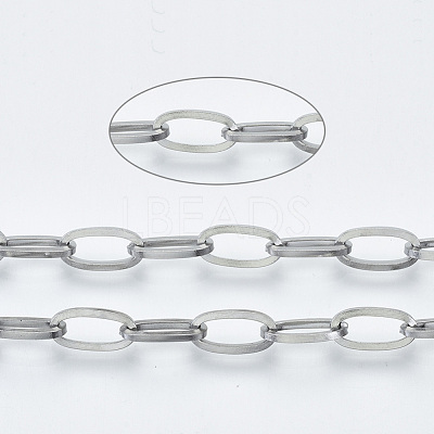 Tarnish Resistant 304 Stainless Steel Chains CHS-S001-03A-P-1
