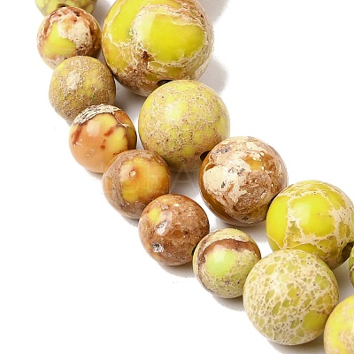 Natural Imperial Jasper Graduated Beads Strands G-A323-C03-01D-1