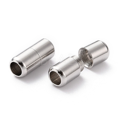 Non-Tarnish 303 Stainless Steel Screw Clasps LS-STAS-L251-001P-1