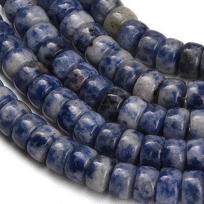 Natural Blue Spot Jasper Beads Strands GG-CBA792A-G02-4x7mm-1