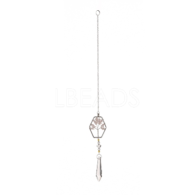 Teardrop Acrylic Beads Big Pendant Decorations HJEW-D029-01P-A-1