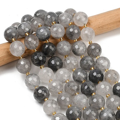 Natural Cloudy Quartz Beads Strands G-C249-A03-16mm-1
