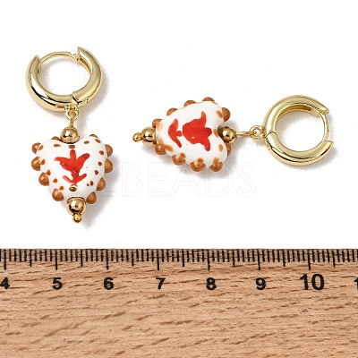Brass Hoop Dangle Earrings KK-CBA8324-26G-01-1
