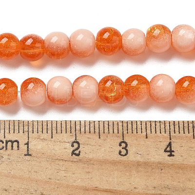 Crackle Glass Beads X1-GLAA-U001-6mm-10-1