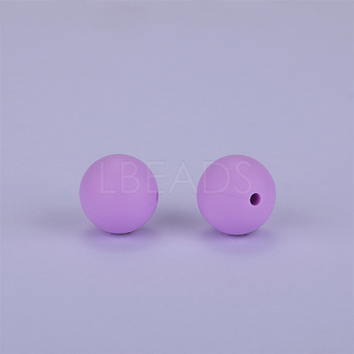 Round Silicone Focal Beads SI-JX0046A-98-1