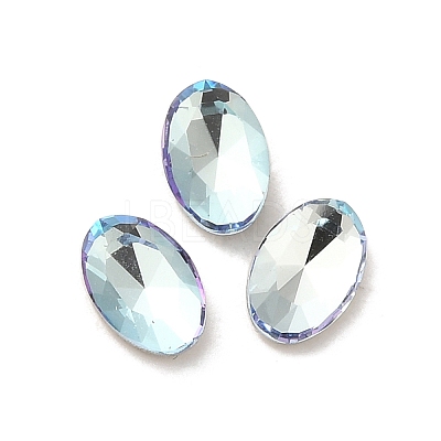 Glass Rhinestone Cabochons RGLA-P037-08A-D202-1