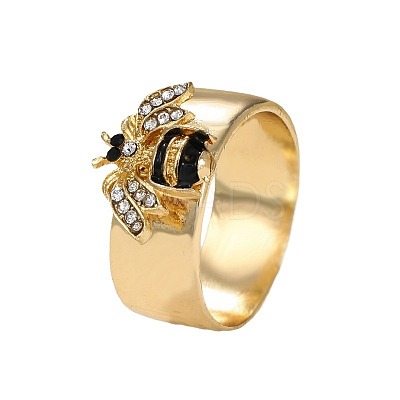 Zinc Alloy and Rhinestone Finger Rings FS-WGB1C3B-03-1