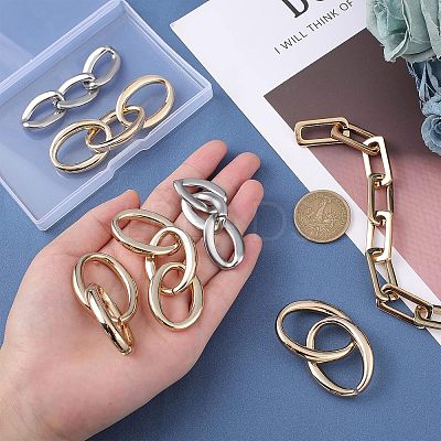 4 Styles Zinc Alloy Decorated Chain FIND-CA0003-92-1