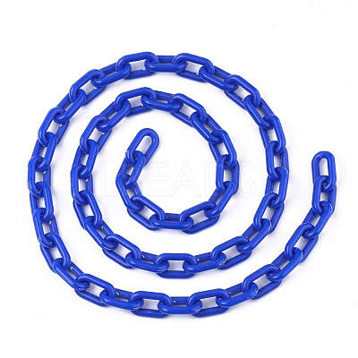 Opaque Acrylic Cable Chains X-SACR-N010-002B-1