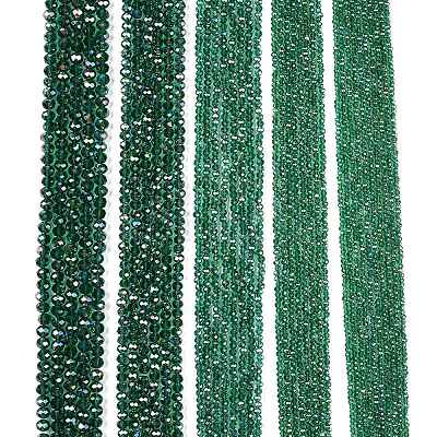 Electroplate Glass Beads Strands EGLA-A044-T8mm-B18-1