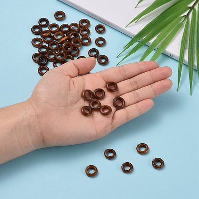 Donut Wooden Linking Rings WOOD-Q014-12mm-07-LF-1