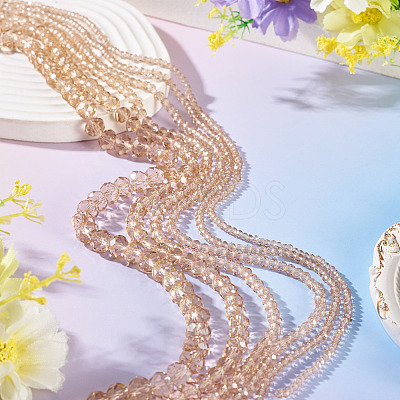 6 Strands 6 Styles Glass Beads Strands EGLA-TADJ0001-05A-1