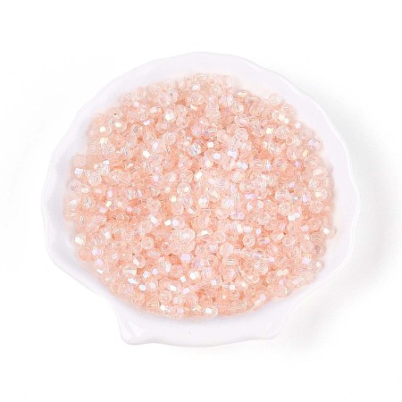 Transparent Spray Painted Glass Beads X1-EGLA-N018-4mm-08-1