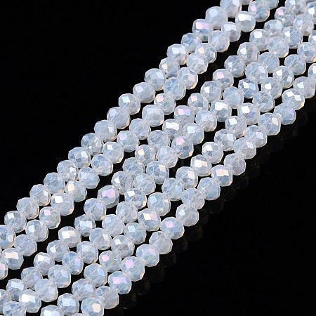 Electroplate Glass Beads Strands EGLA-A044-J2mm-B06-1