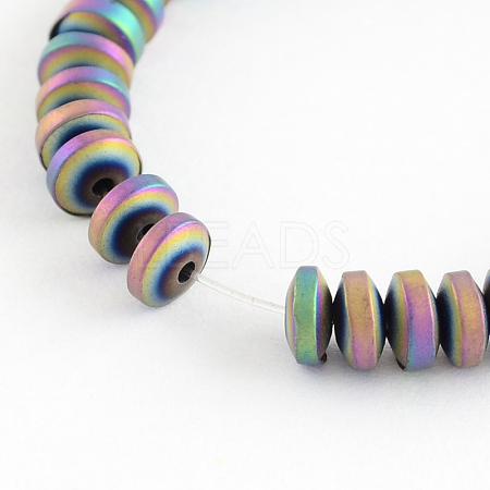 Electroplate Non-magnetic Synthetic Hematite Beads Strands G-R210-07-1