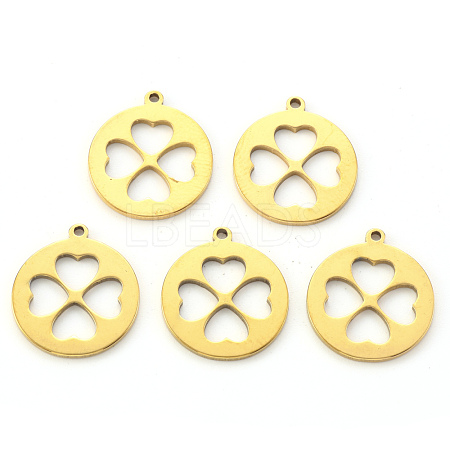 PVD Vacuum Plating 201 Stainless Steel Pendants STAS-N092-12G-1