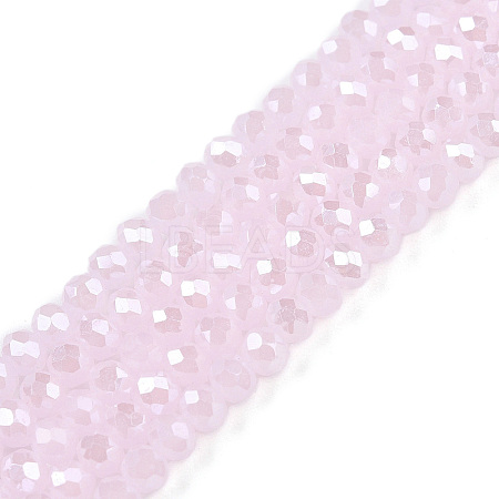 Electroplate Glass Beads Strands EGLA-A044-J3mm-A02-1
