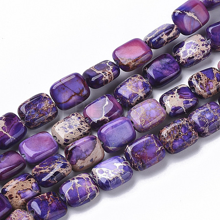 Natural Imperial Jasper Beads Strands G-S355-89C-1