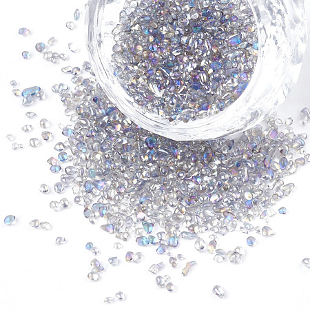 Plated Glass Seed Beads SEED-S016-02-1