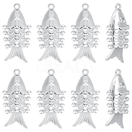 8Pcs Brass Pendants KK-BC0015-68P-1