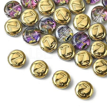 Electroplate Glass Beads EGLA-YW0005-01Z-1